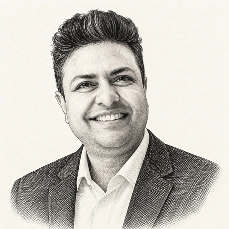 Approved engraved portrait of Roshan Singh